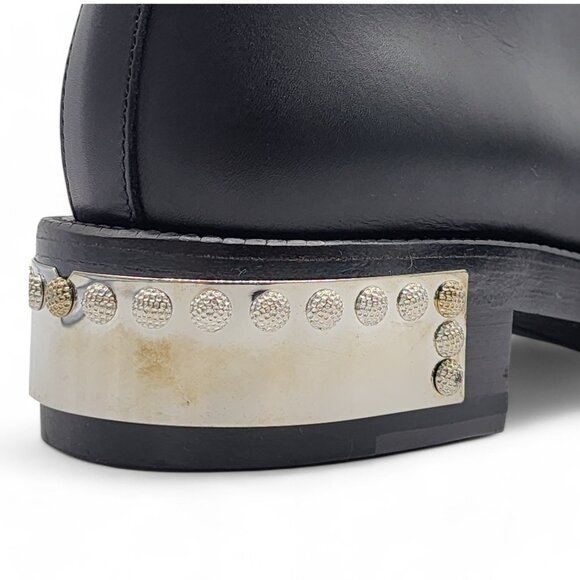 Alexander McQueen Leather Combat Boots 38.5 - Picture 9 of 14